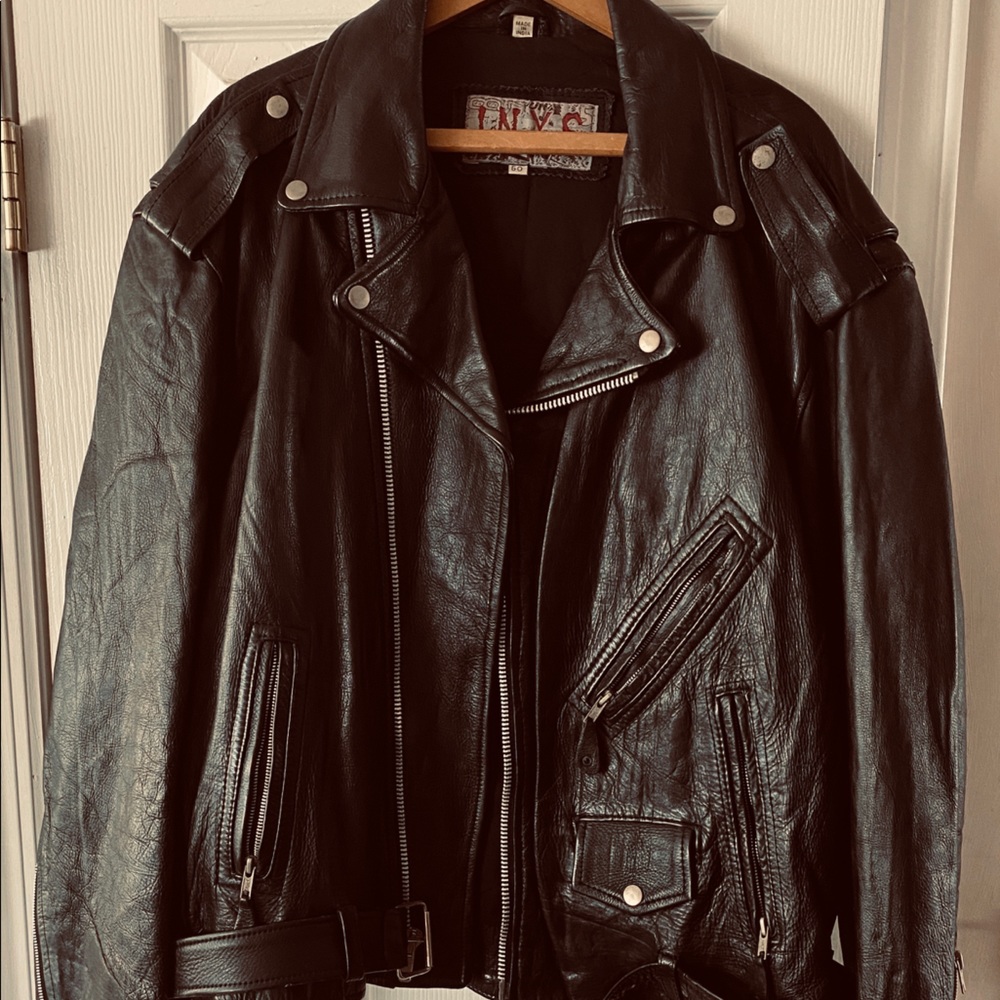 INXS 80’s Vintage Leather Motorcycle Jacket